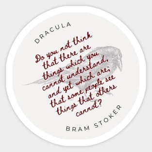 Dracula, things which you cannot understand Sticker